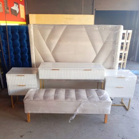 Headboard, Pedestals, Dresser ONLINE SPECIAL Excluding ottoman