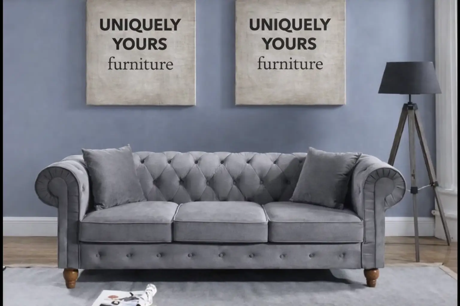 Chesterfield 3-Seater Couch - Image 2