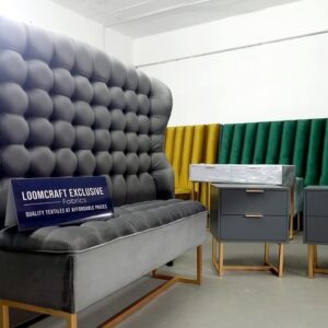 4-Piece Loomcraft Luxury Headboard, Ottoman & Pedestals