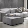 Luxury 3 seater modular couches with ottoman