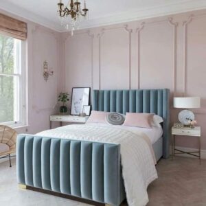 pannel headboards, full base and foot stool